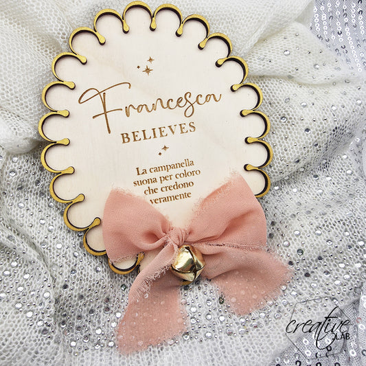 Decorazione Natalizia Believes, personalizzabile