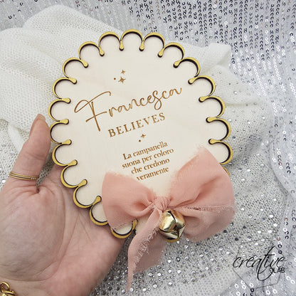 Decorazione Natalizia Believes, personalizzabile