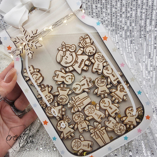 Barattolo Natalizio, personalizzabile per maestre e catechiste