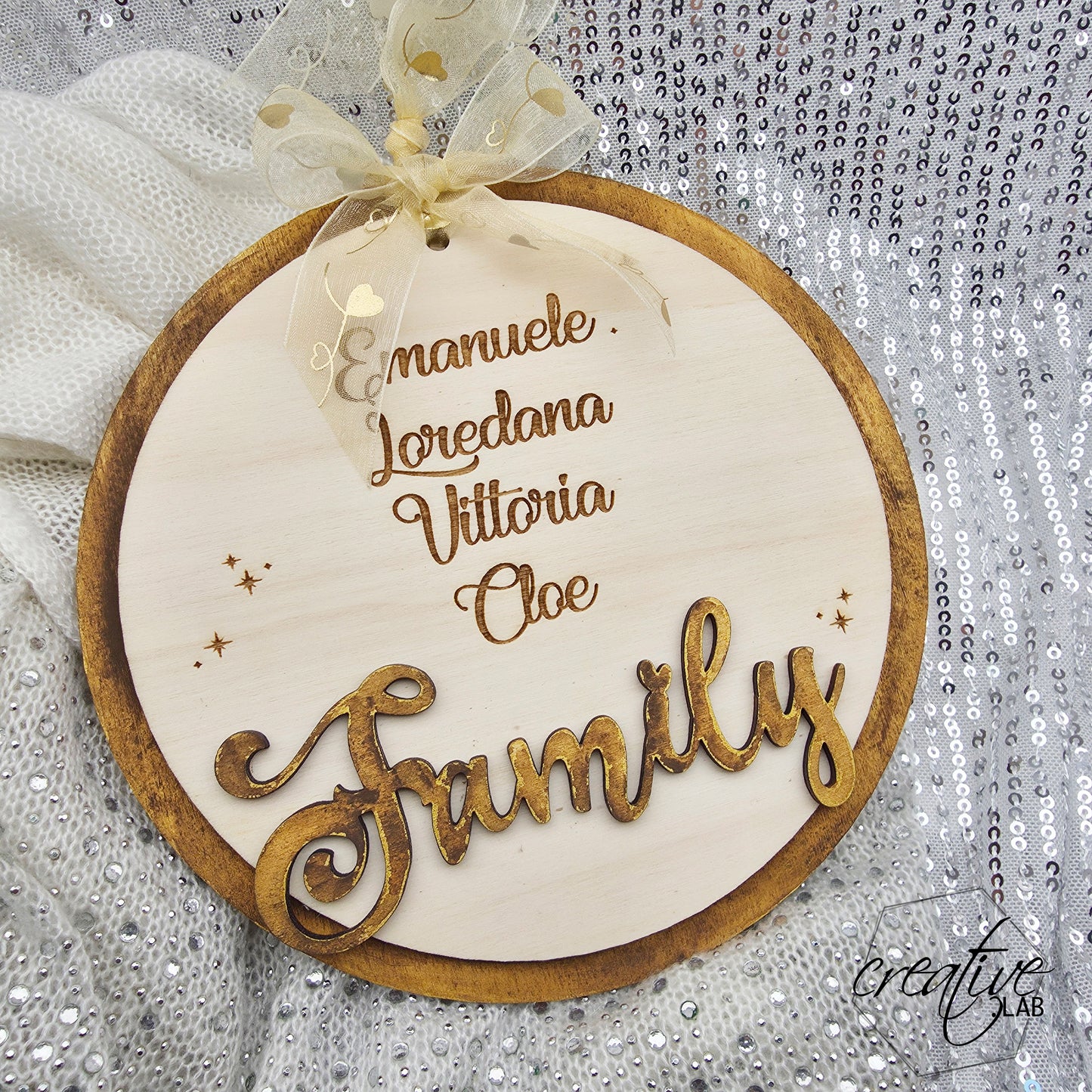 Decorazione Natalizia per la famiglia, personalizzabile