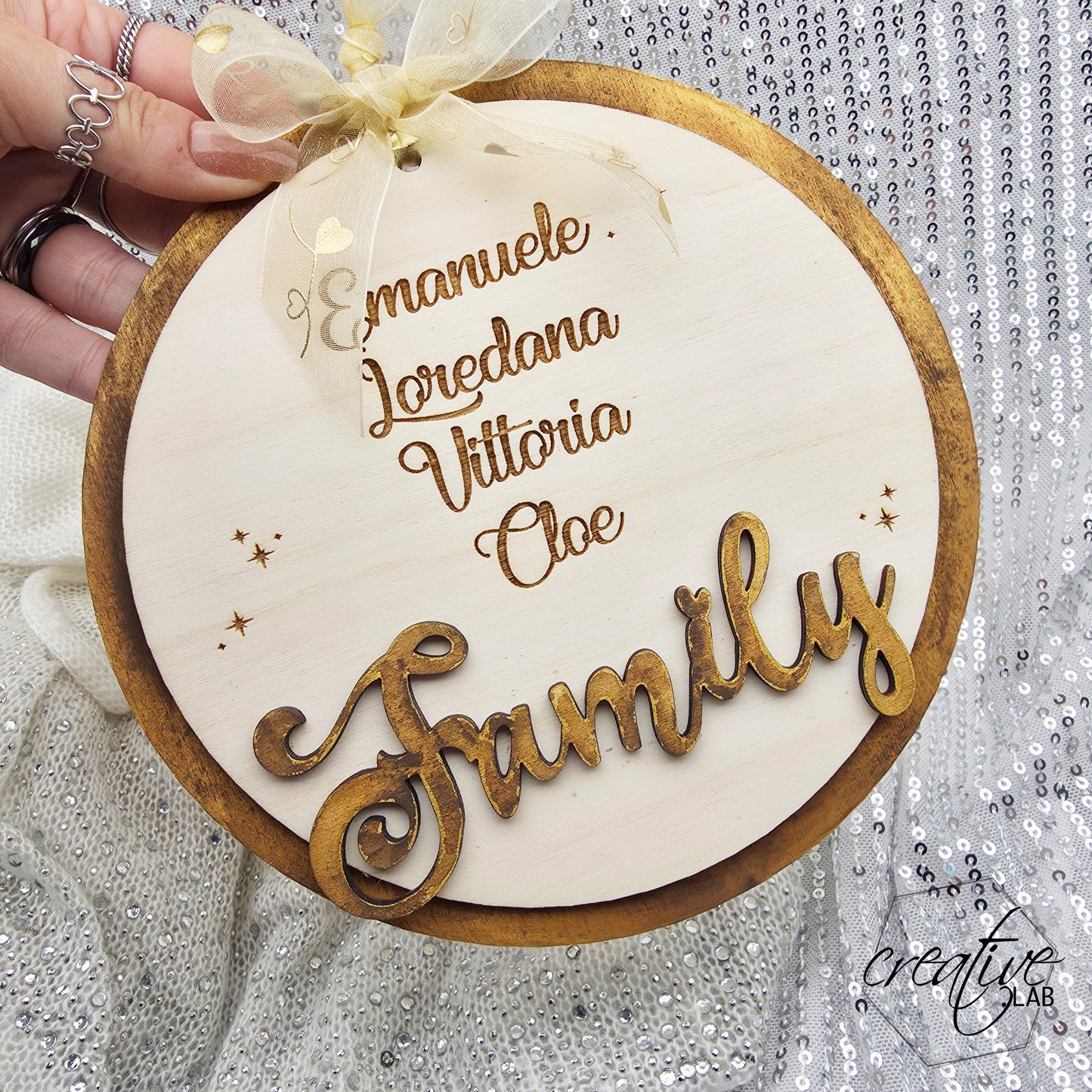 Decorazione Natalizia per la famiglia, personalizzabile