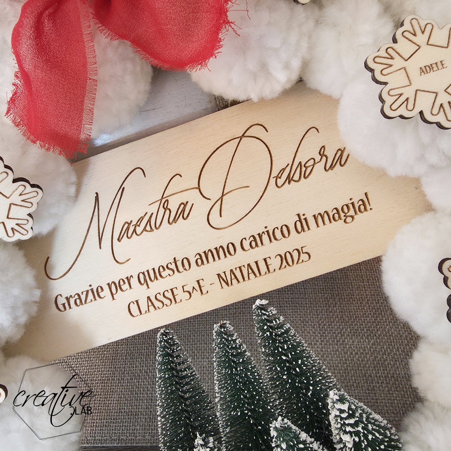 Ghirlanda natalizia, personalizzabile