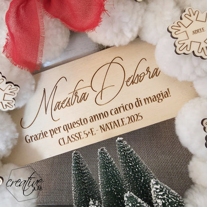 Ghirlanda natalizia, personalizzabile