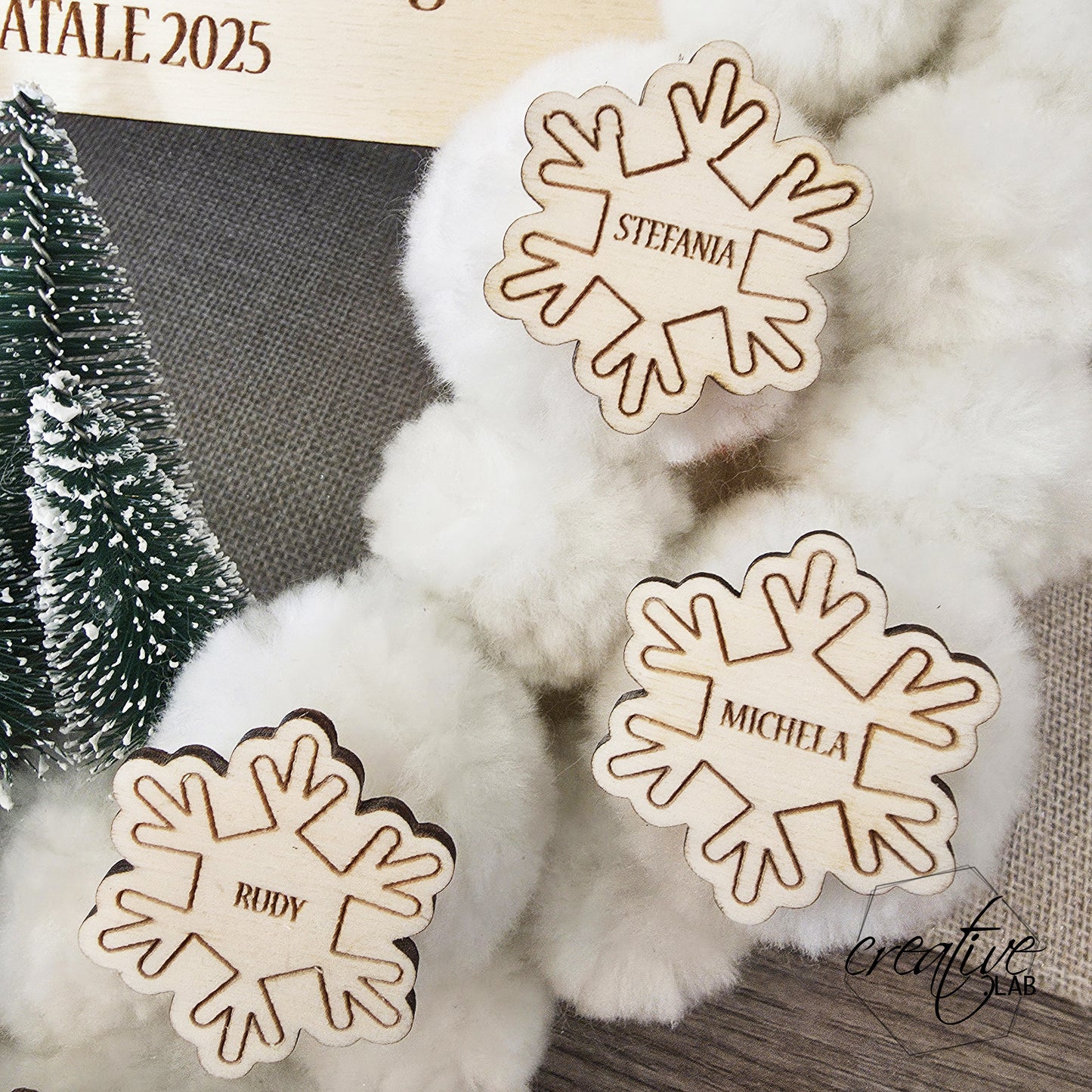 Ghirlanda natalizia, personalizzabile