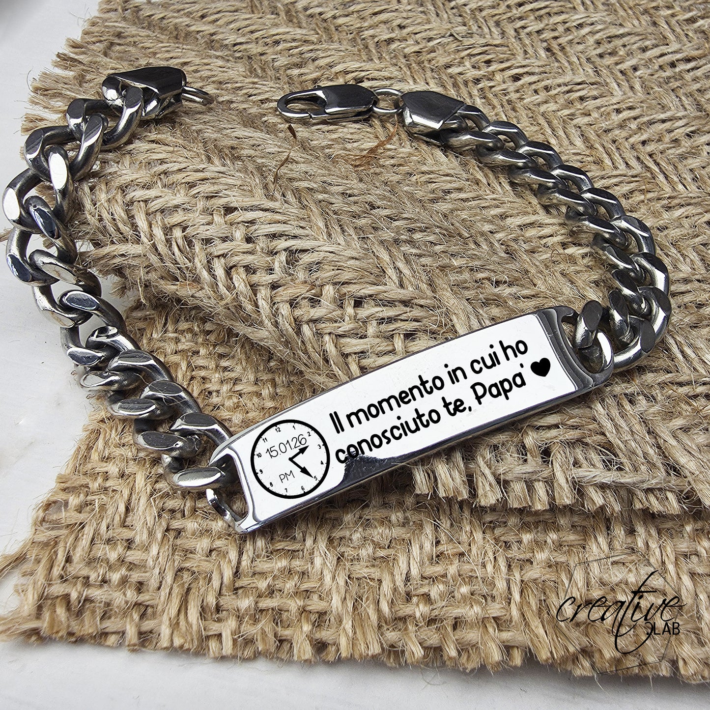 Bracciale da uomo personalizzabile G60