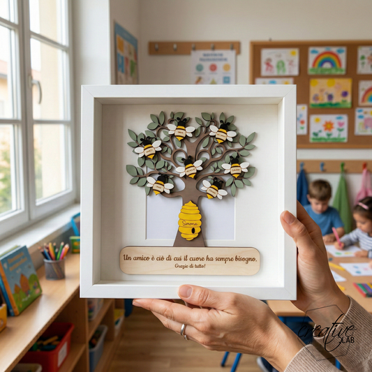 Albero della vita in cornice, personalizzabile - grafica api