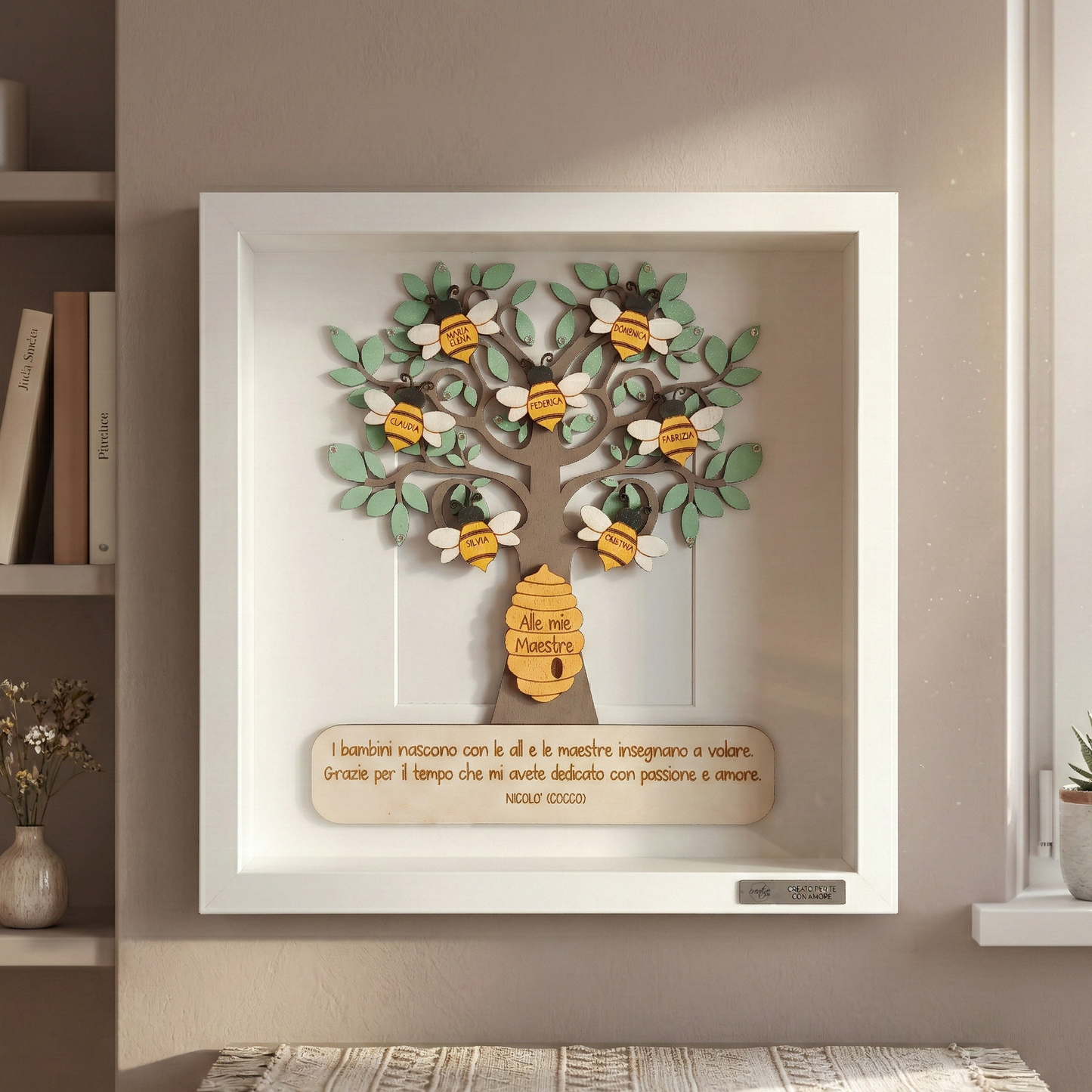 Albero della vita in cornice, personalizzabile - grafica api