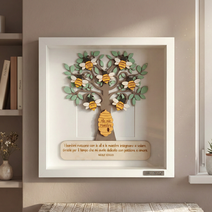 Albero della vita in cornice, personalizzabile - grafica api