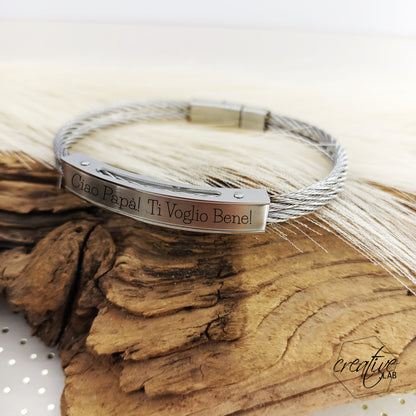 Bracciale da uomo personalizzabile
