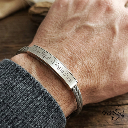 Bracciale da uomo personalizzabile