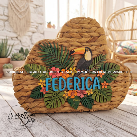 Cesto Tucano Tropicale, personalizzabile