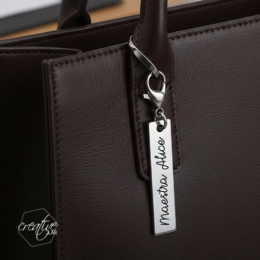 Ciondolo con moschettone, personalizzabile (A1)