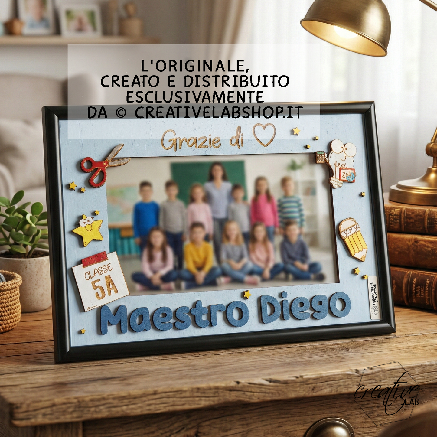 Cornice per insegnante, personalizzabile
