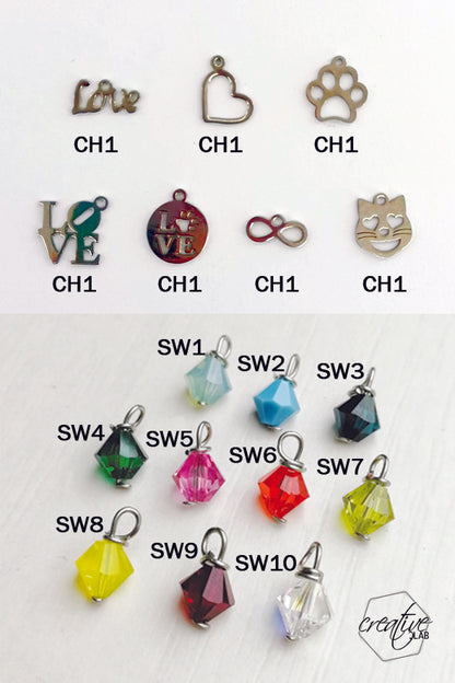 Ciondolo mini cuore urna personalizzabile con catenina in acciaio (UR+D2)
