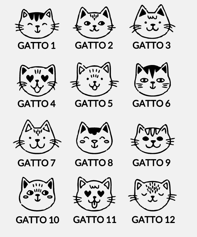 Portachiavi personalizzabile con gatto (A1+A121)