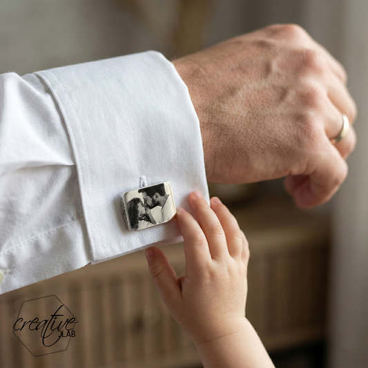 Gemelli per camicia personalizzabili con foto