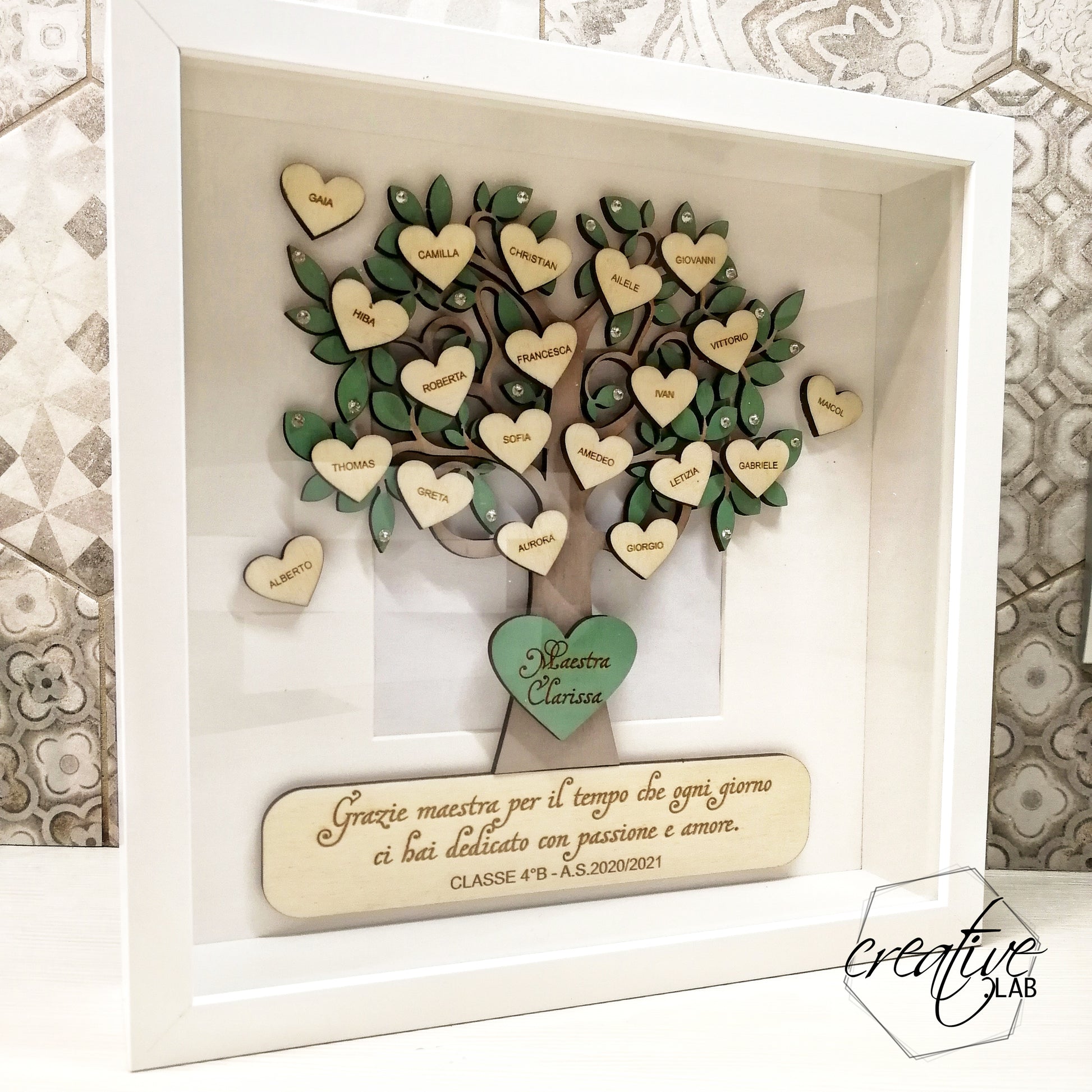 Albero Della Vita "MAESTRA" In Legno Personalizzato – Mod. 2 - Foto 10