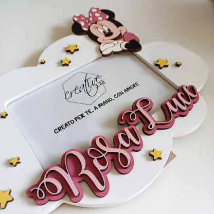 Cornice nuvola con Minnie, personalizzabile