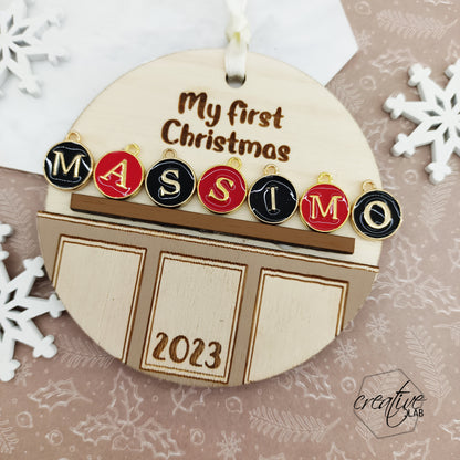 "Il mio primo Natale", decorazione Natalizia, personalizzabile