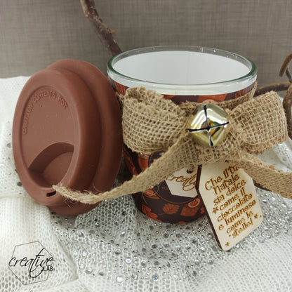 Candela Mug Pumpkin Pie Latte, personalizzabile