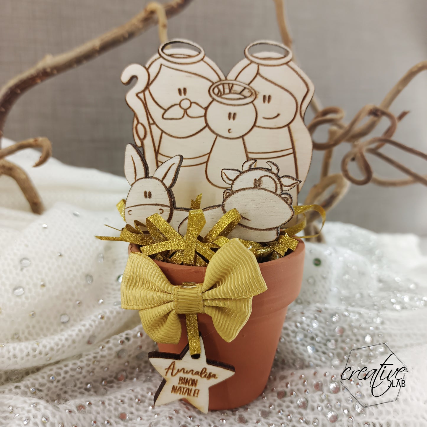 Presepe in terracotta, personalizzabile