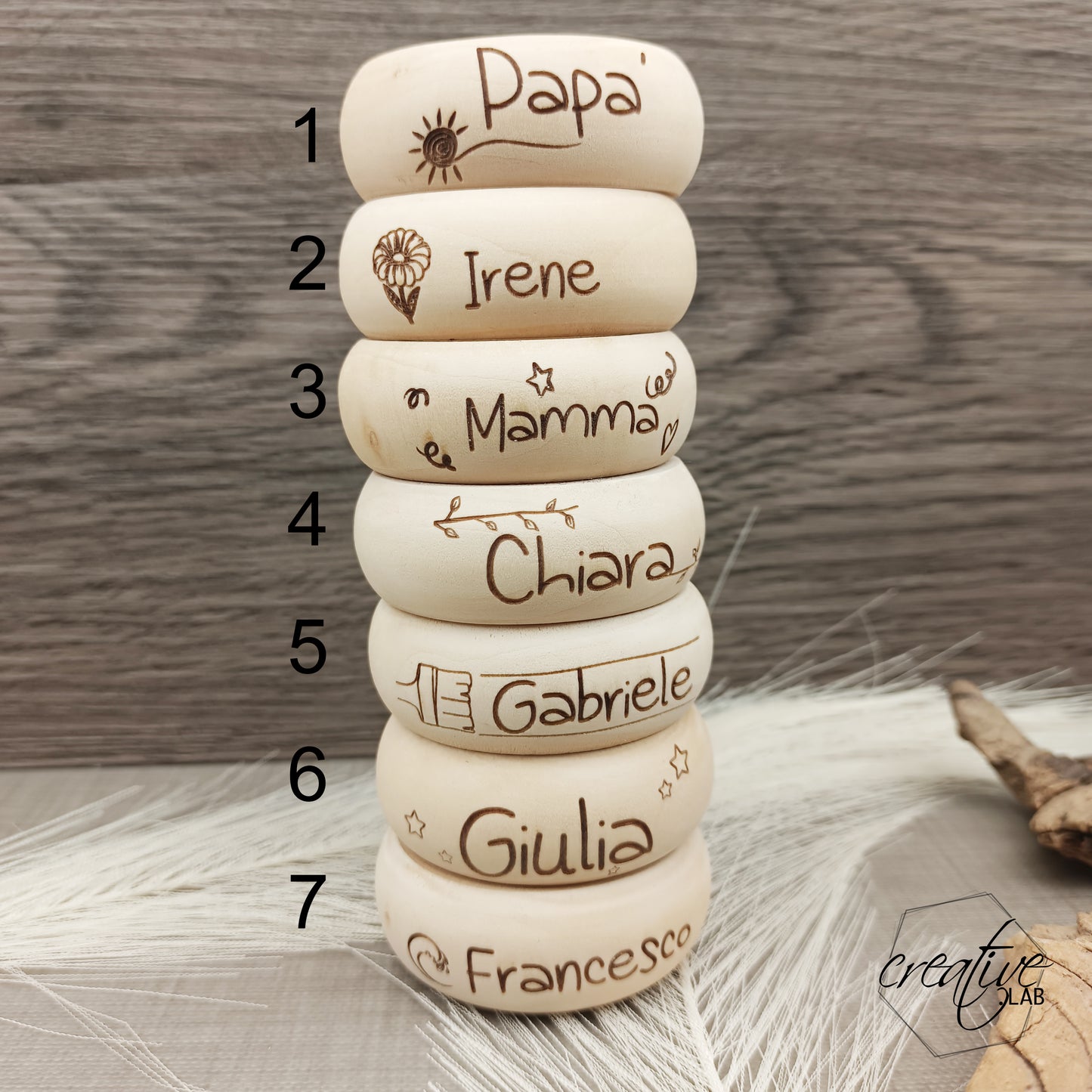 Portatovagliolo, personalizzabile
