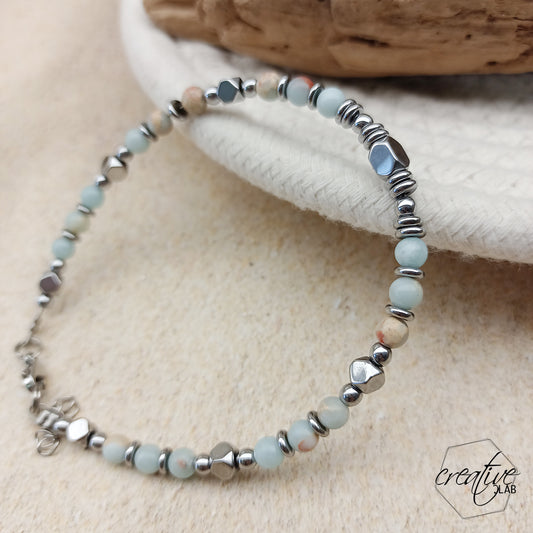Bracciale da uomo celeste