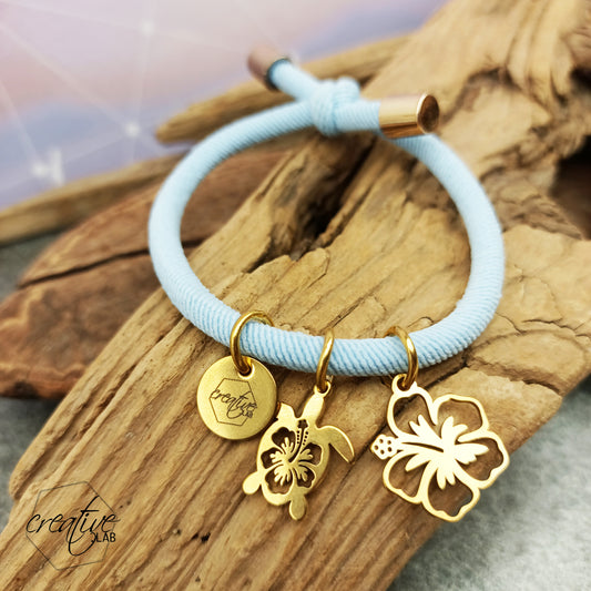 Bracciale elastico con ciondoli a scelta, personalizzabile