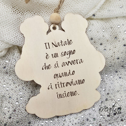 Pallina Natalizia Babbo Natale per la famiglia, personalizzabile