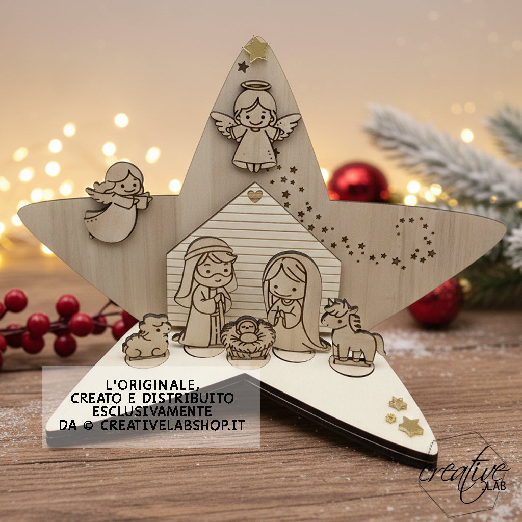 Presepe Stella, personalizzabile