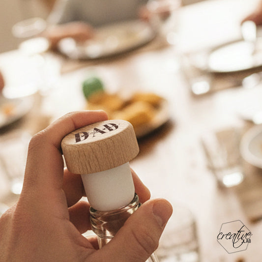 Tappo di bottiglia, personalizzabile per il papà