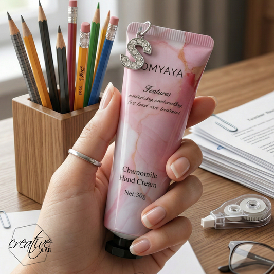 Crema mani con ciondolo iniziale