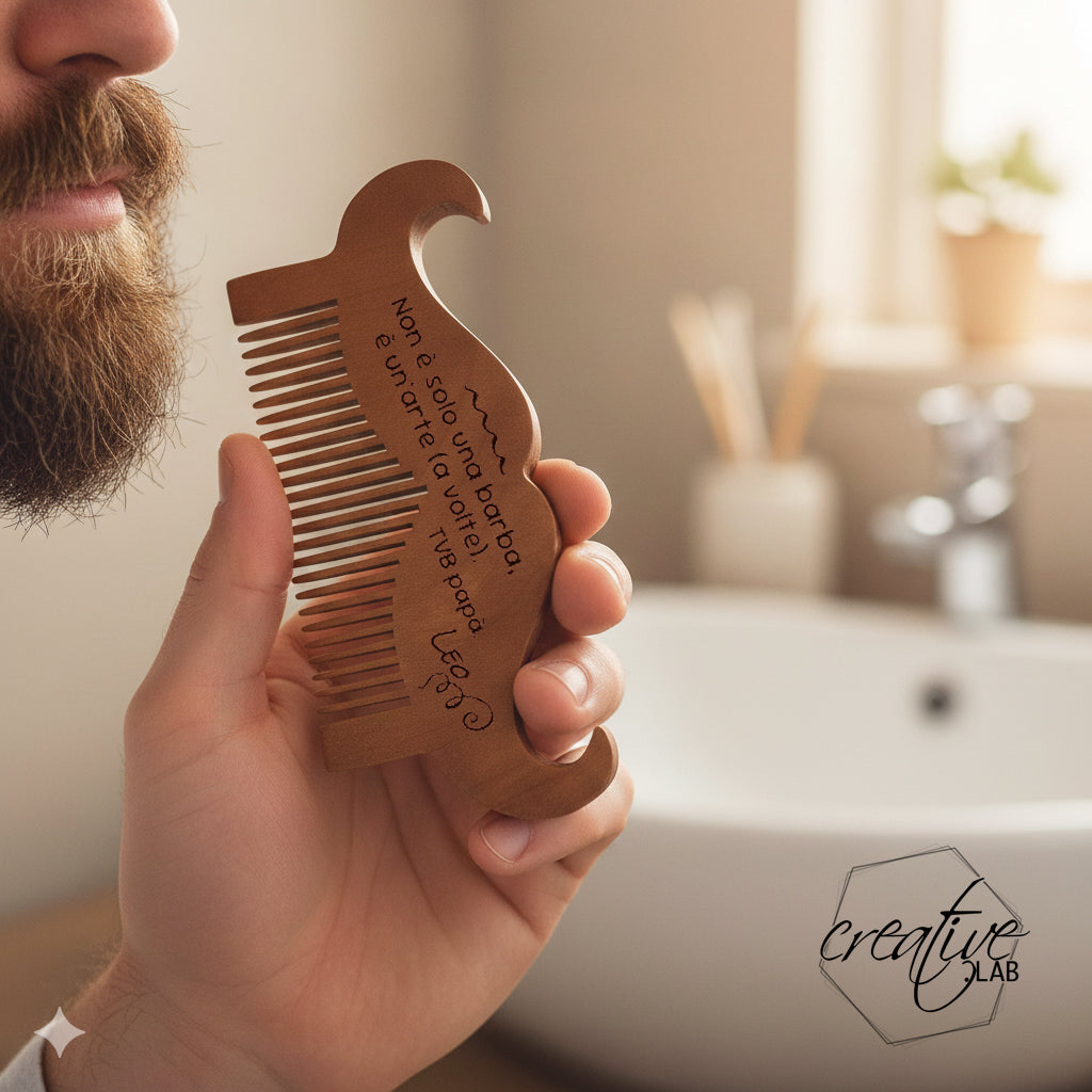 Pettine per barba personalizzabile