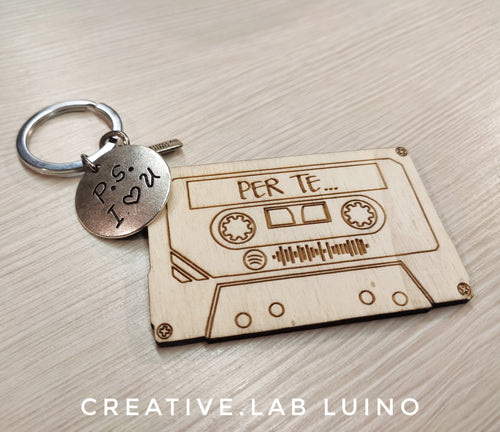 Portachiavi quadrifoglio da personalizzare (R16) – Creative.Lab Shop Luino