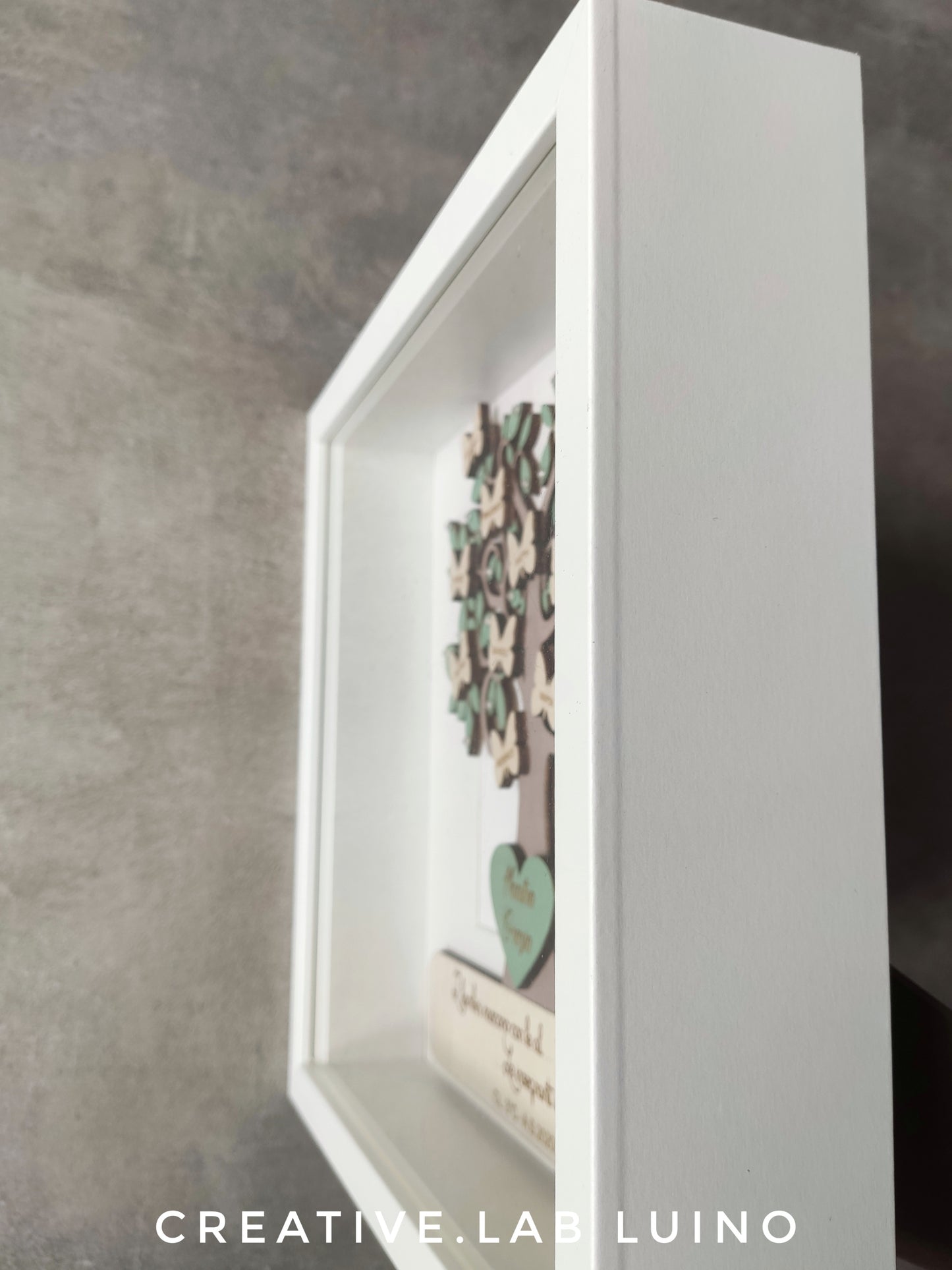 Albero della vita in cornice per insegnanti con firme originali