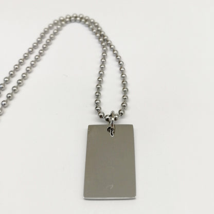 Ciondolo rettangolare personalizzabile "I love my dog" con collarino (B18)