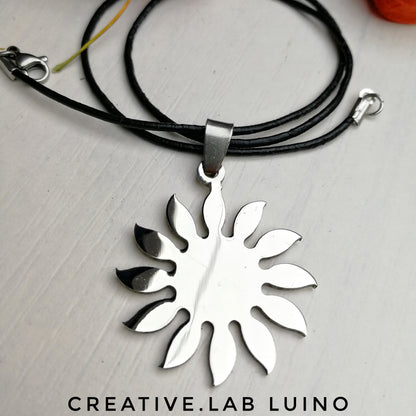 Ciondolo a sole personalizzato con collarino (B14)