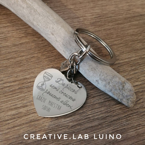 Portachiavi per laurea con gufo e perle di ceramica – Creative.Lab Shop  Luino