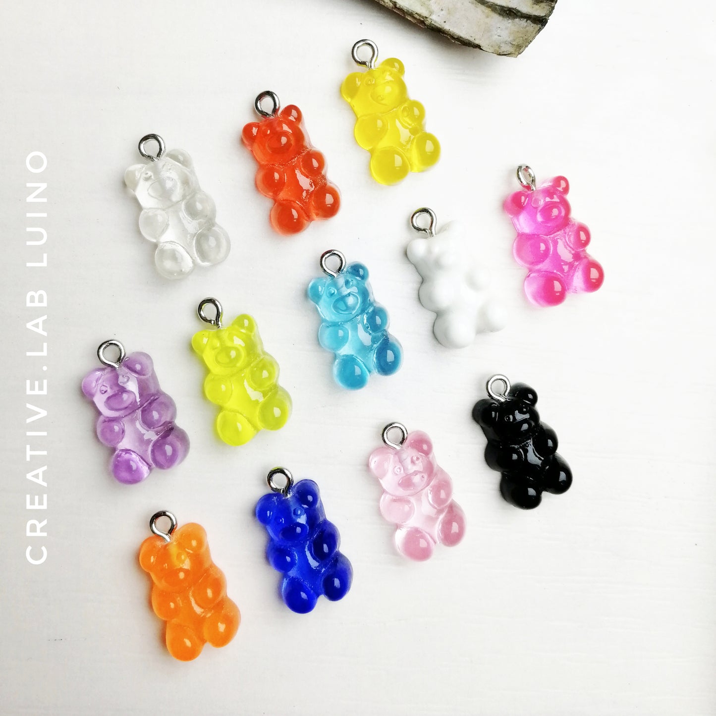 Bracciale musicale con placchetta personalizzabile e jelly bears (G44+placch+jelly bears)