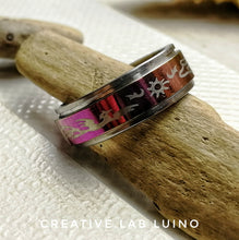 Carica l&#39;immagine nel visualizzatore di Gallery, Anello in movimento disegno fenice