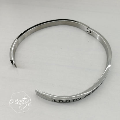 Bracciale a manetta "Sono il tuo portafortuna"