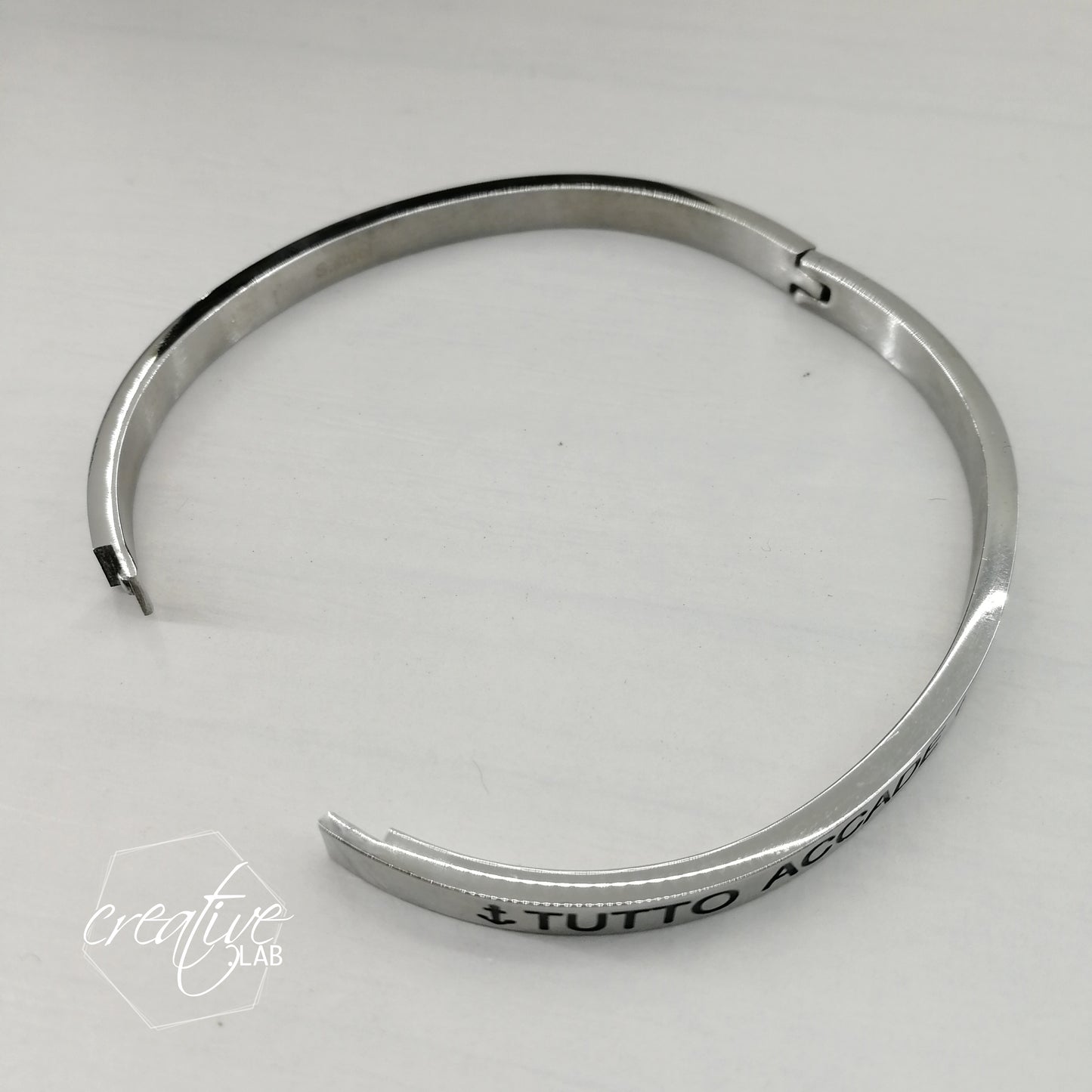 Bracciale a manetta "Tienimi sempre con te"