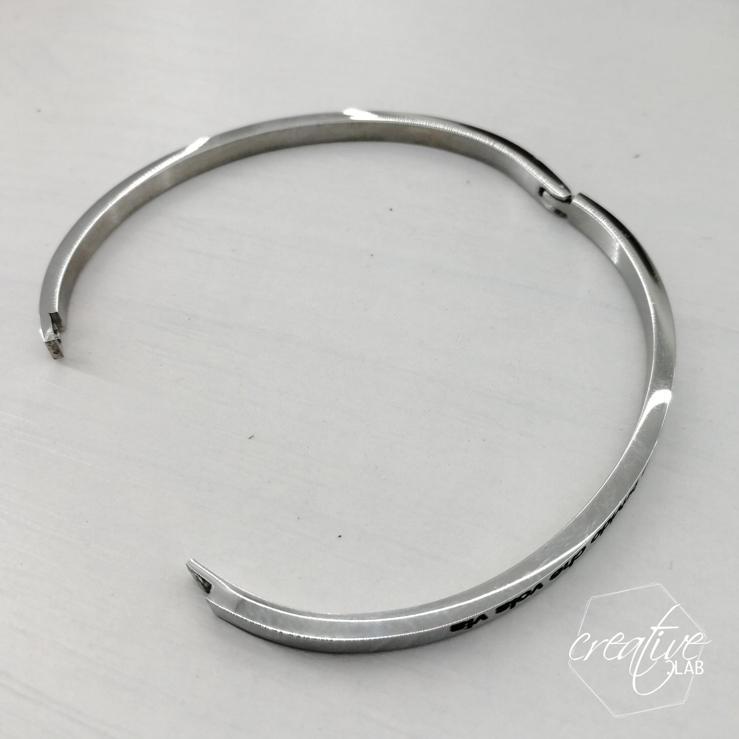 Bracciale a manetta "Ti amo più del cioccolato"