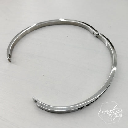 Bracciale a manetta "Ti amo più del cioccolato"