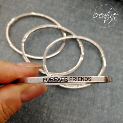 Bracciale a manetta "Forever friends"