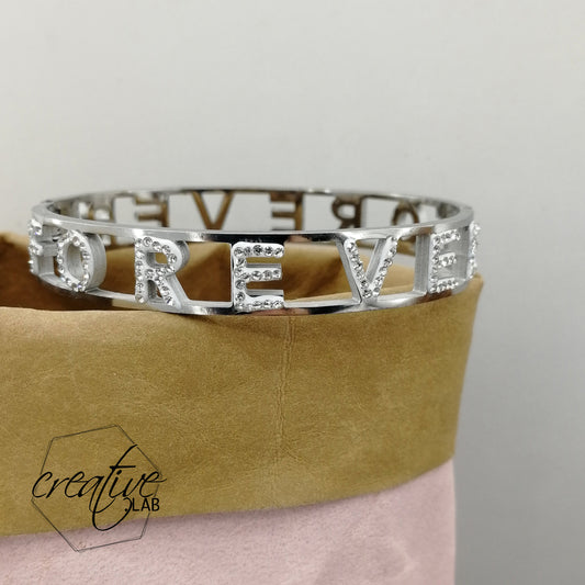 Bracciale a manetta "Forever"