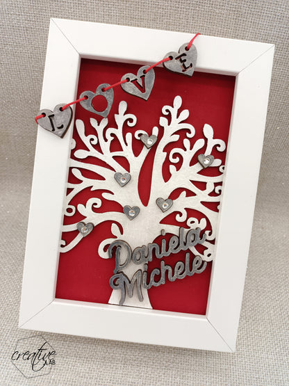 Cornice Love con albero della vita