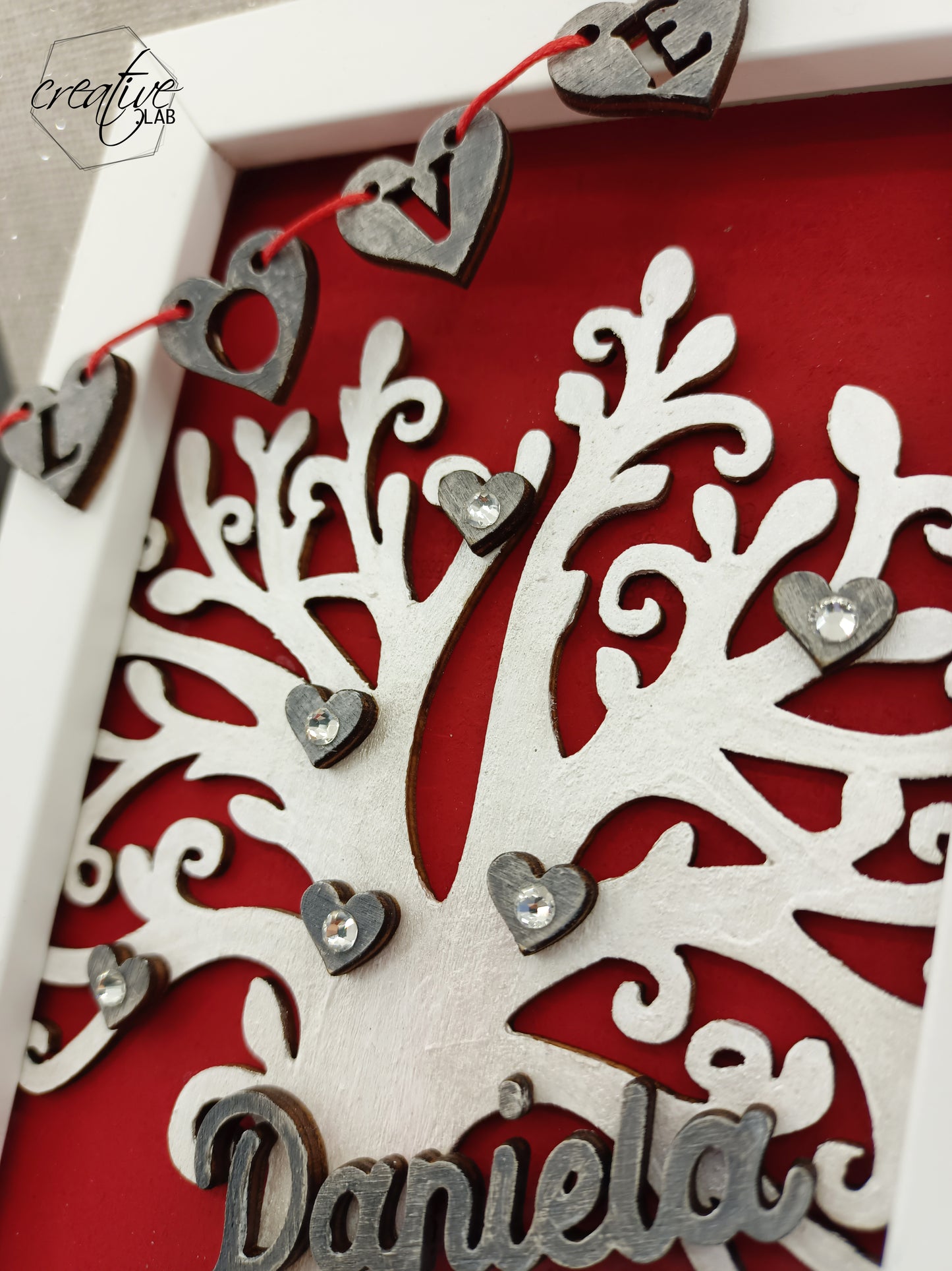 Cornice Love con albero della vita