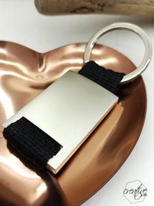 Portachiavi con strap colorato, personalizzabile con anni di nascita famiglia (R59-R60-R61-R62-R63)
