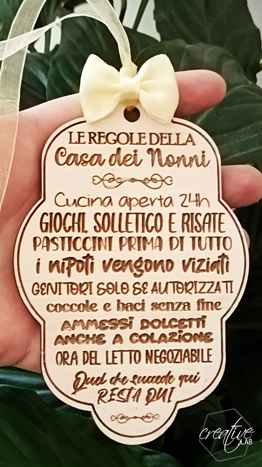 Le regole della casa dei nonni